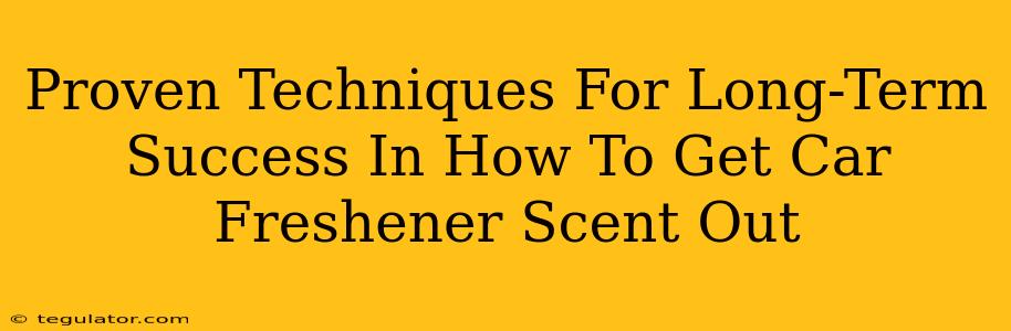 Proven Techniques For Long-Term Success In How To Get Car Freshener Scent Out