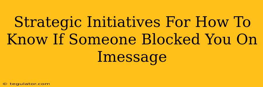 Strategic Initiatives For How To Know If Someone Blocked You On Imessage