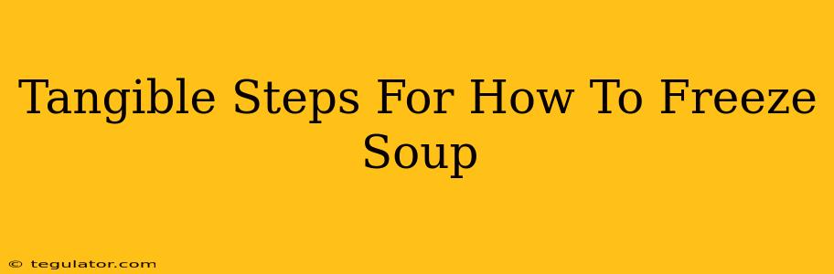 Tangible Steps For How To Freeze Soup