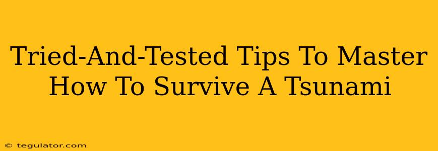 Tried-And-Tested Tips To Master How To Survive A Tsunami