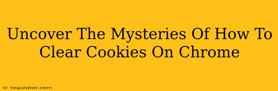 Uncover The Mysteries Of How To Clear Cookies On Chrome