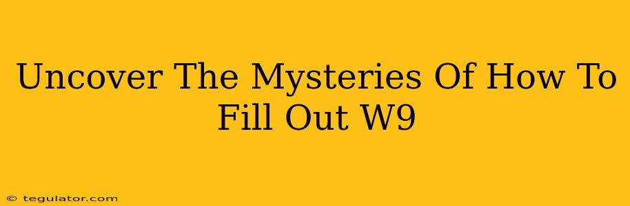 Uncover The Mysteries Of How To Fill Out W9