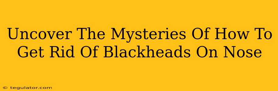 Uncover The Mysteries Of How To Get Rid Of Blackheads On Nose